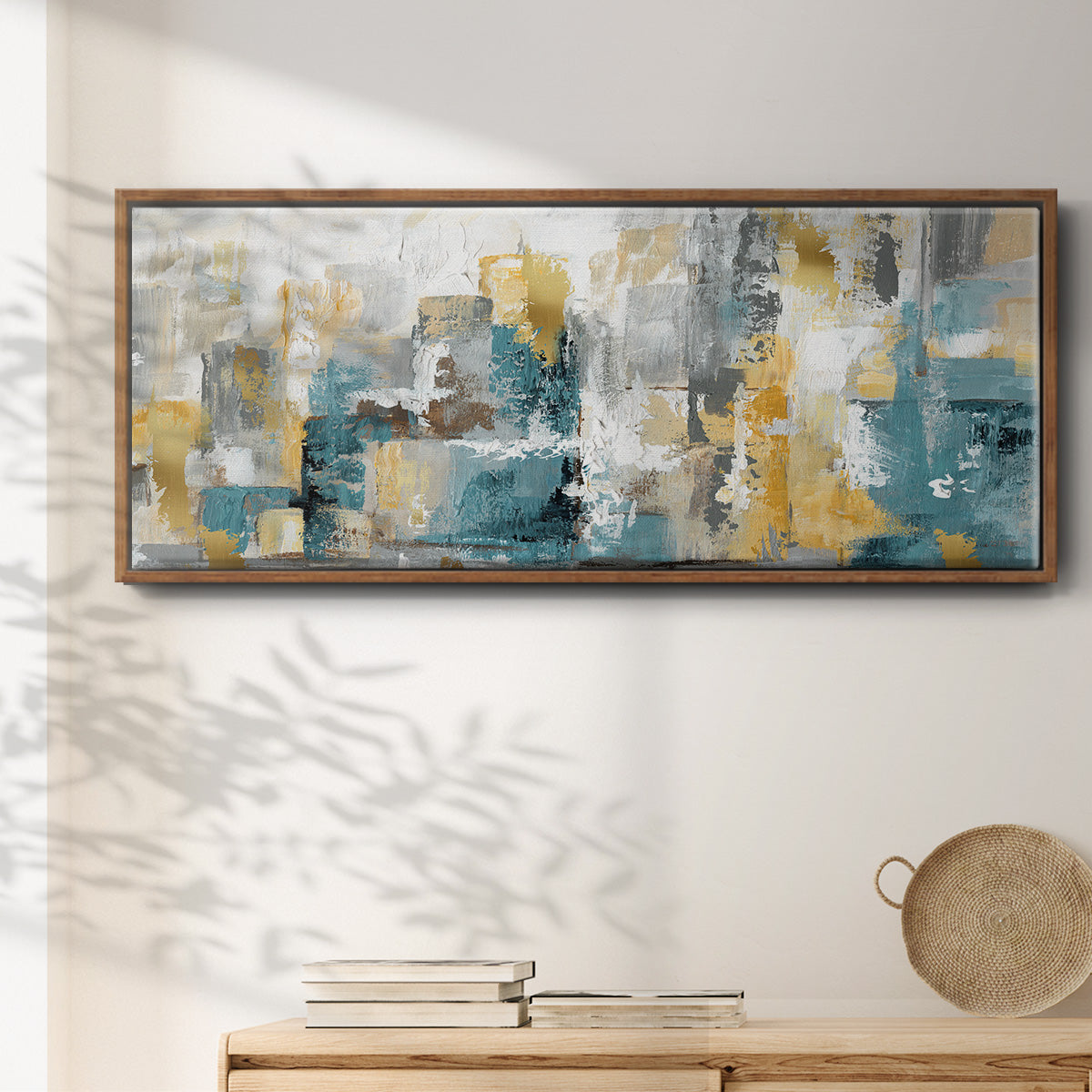 City Views I - Floater Framed Canvas Print