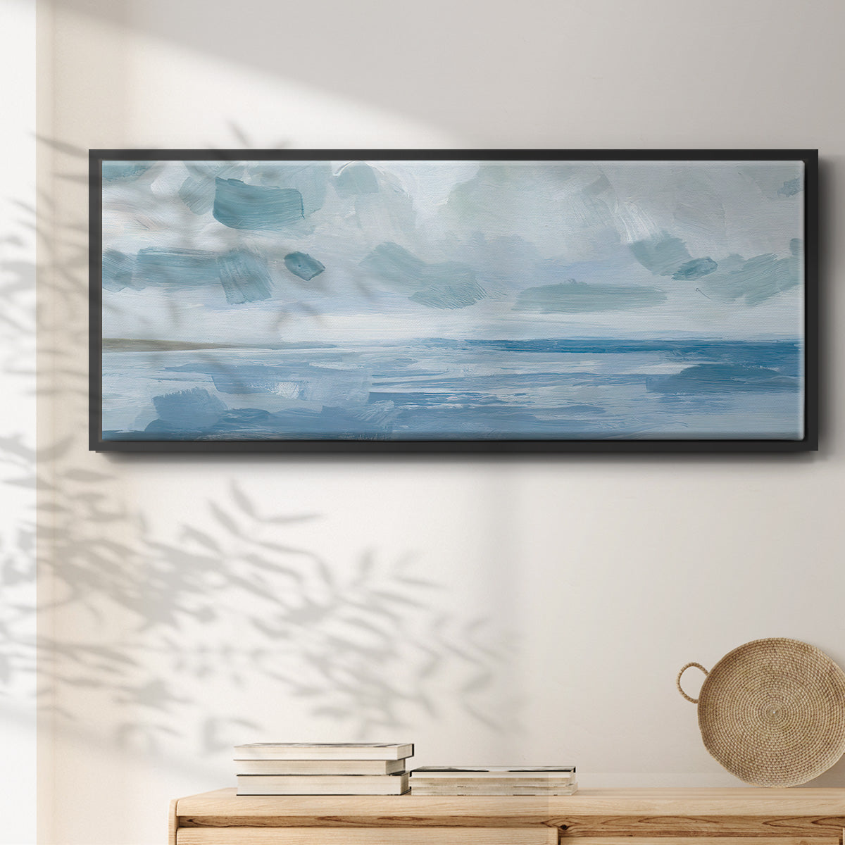 Calm Seascape I - Floater Framed Canvas Print