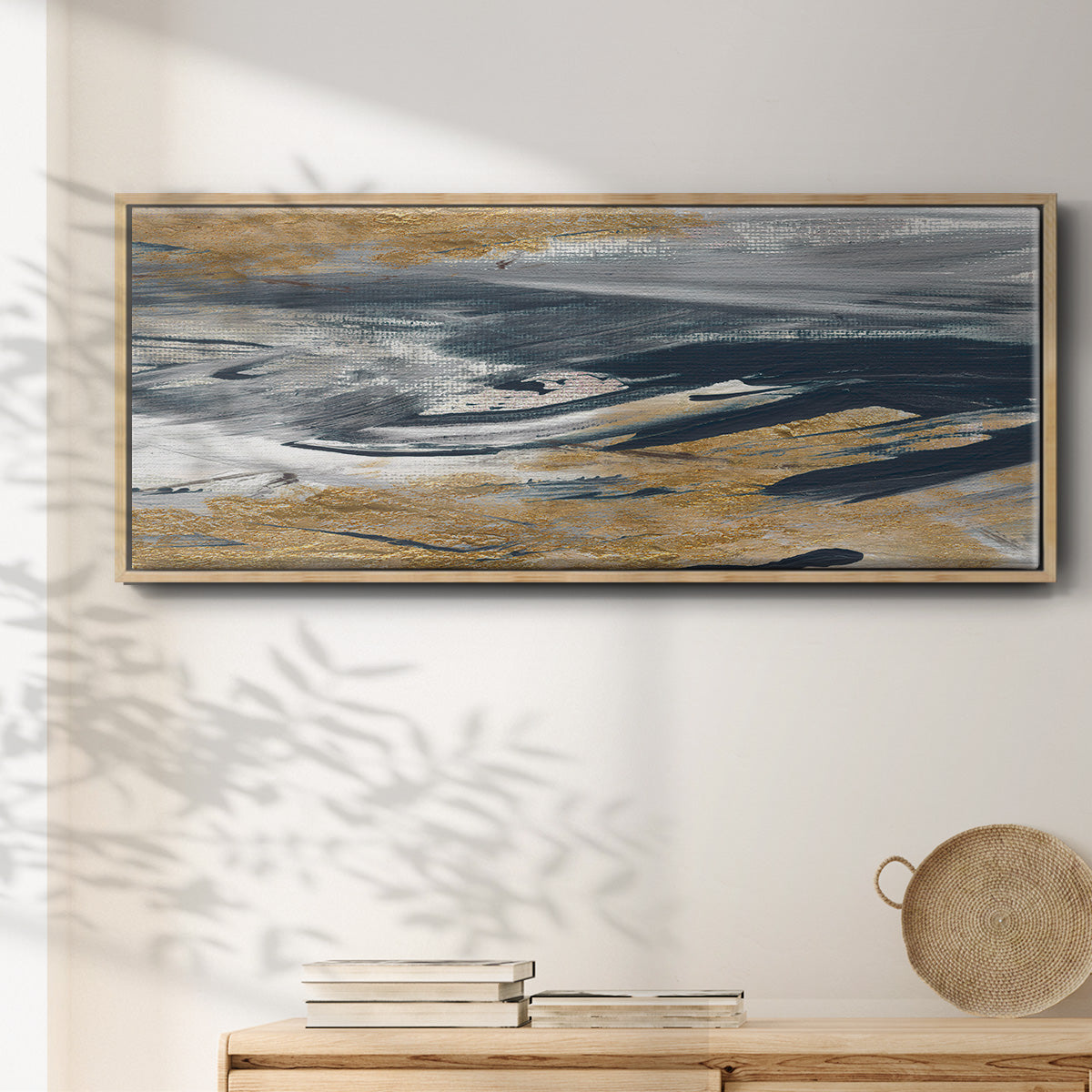 Tumultuous Navy - Floater Framed Canvas Print