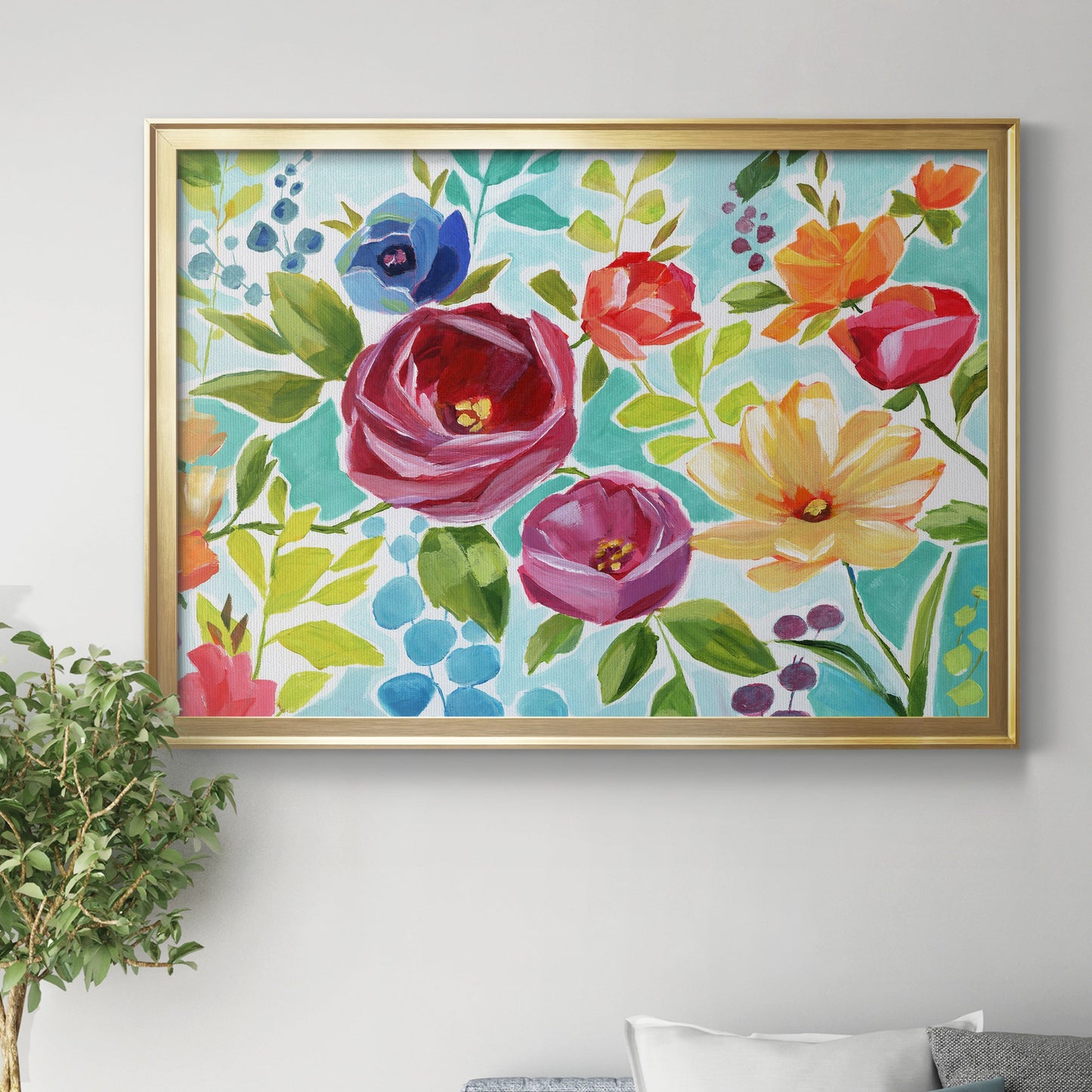 Modern Garden IV Premium Classic Framed Canvas - Ready to Hang