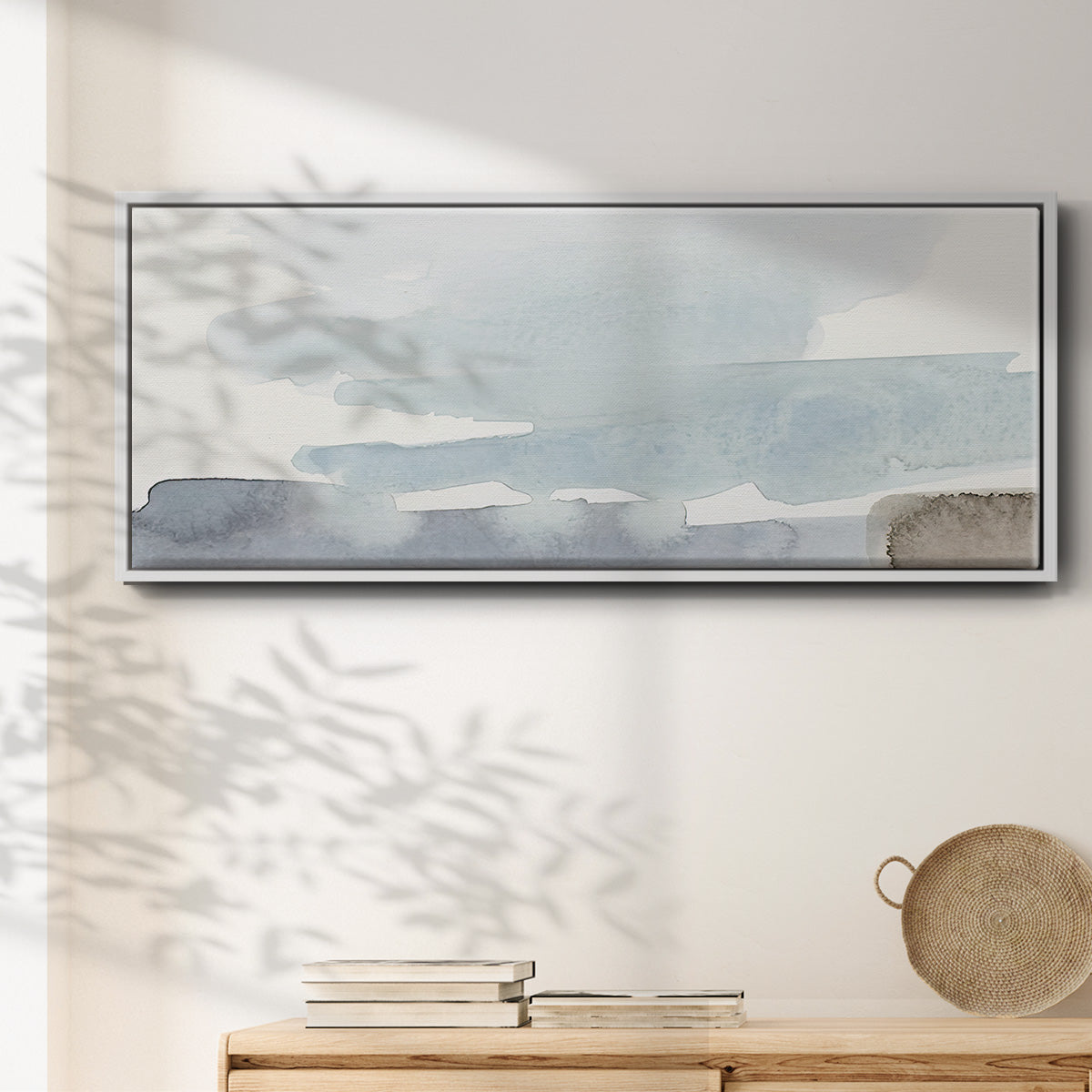 Coastal Tones I - Floater Framed Canvas Print