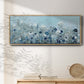 Teal Light Garden - Floater Framed Canvas Print