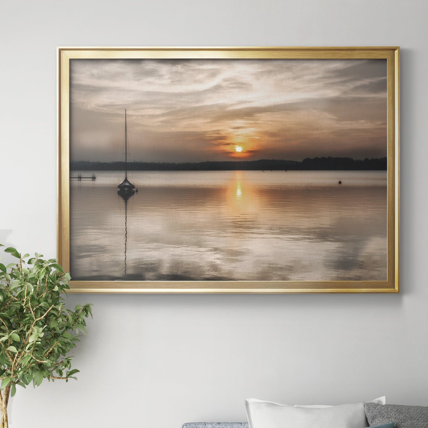 Soft Sunset Premium Classic Framed Canvas - Ready to Hang