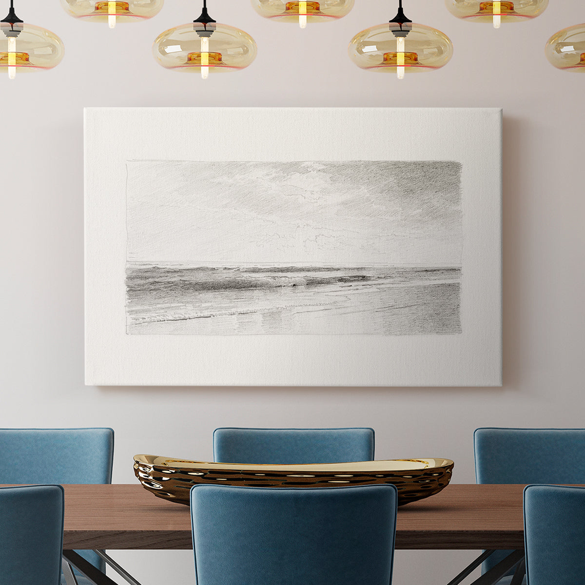 Vintage Sketch LXXXIII - Canvas Art Print