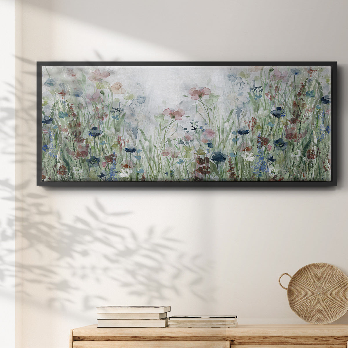 Wildflower Fields - Floater Framed Canvas Print