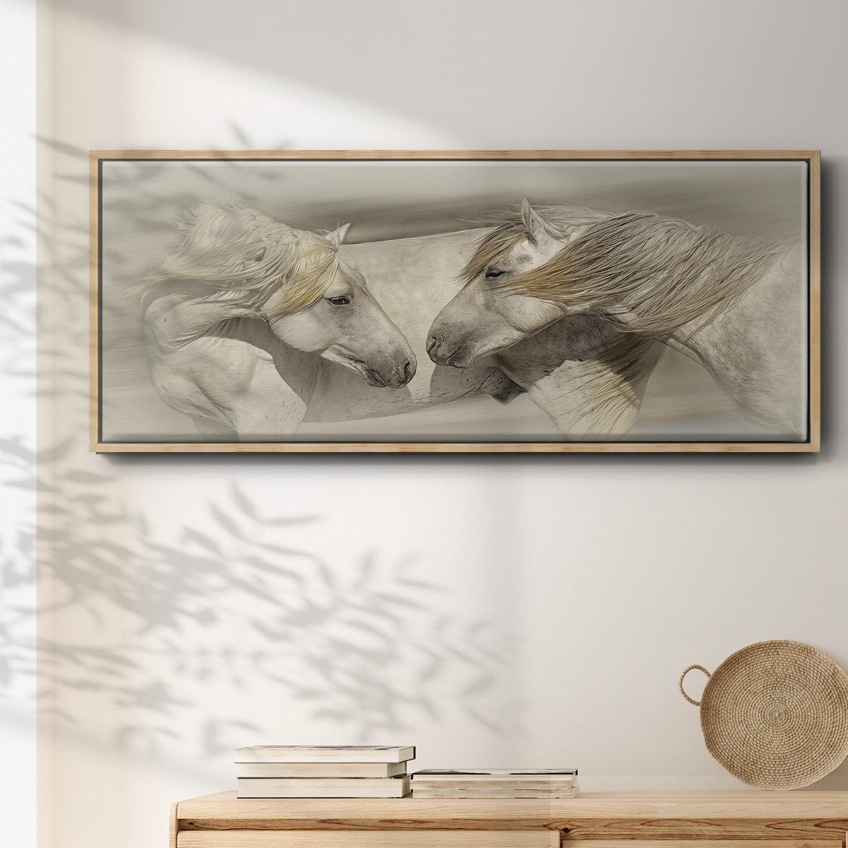 Old Acquaintances - Floater Framed Canvas Print