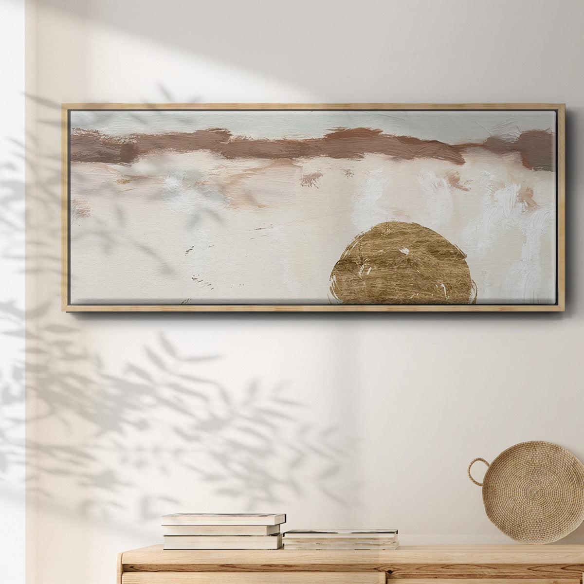 Winter Medallion III - Floater Framed Canvas Print