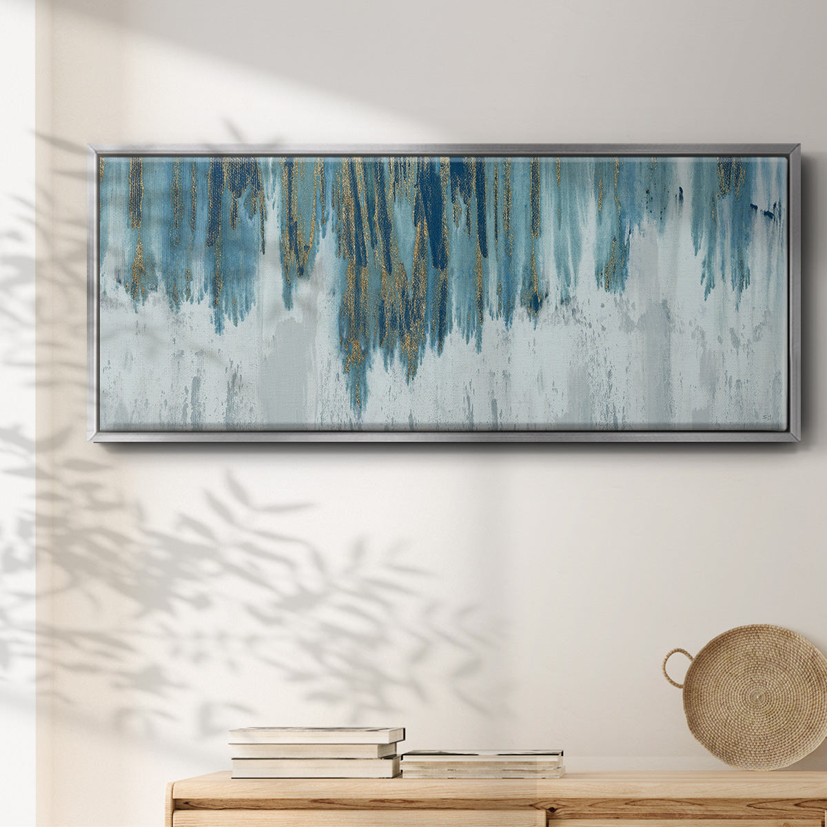 Soft Summer Night - Floater Framed Canvas Print