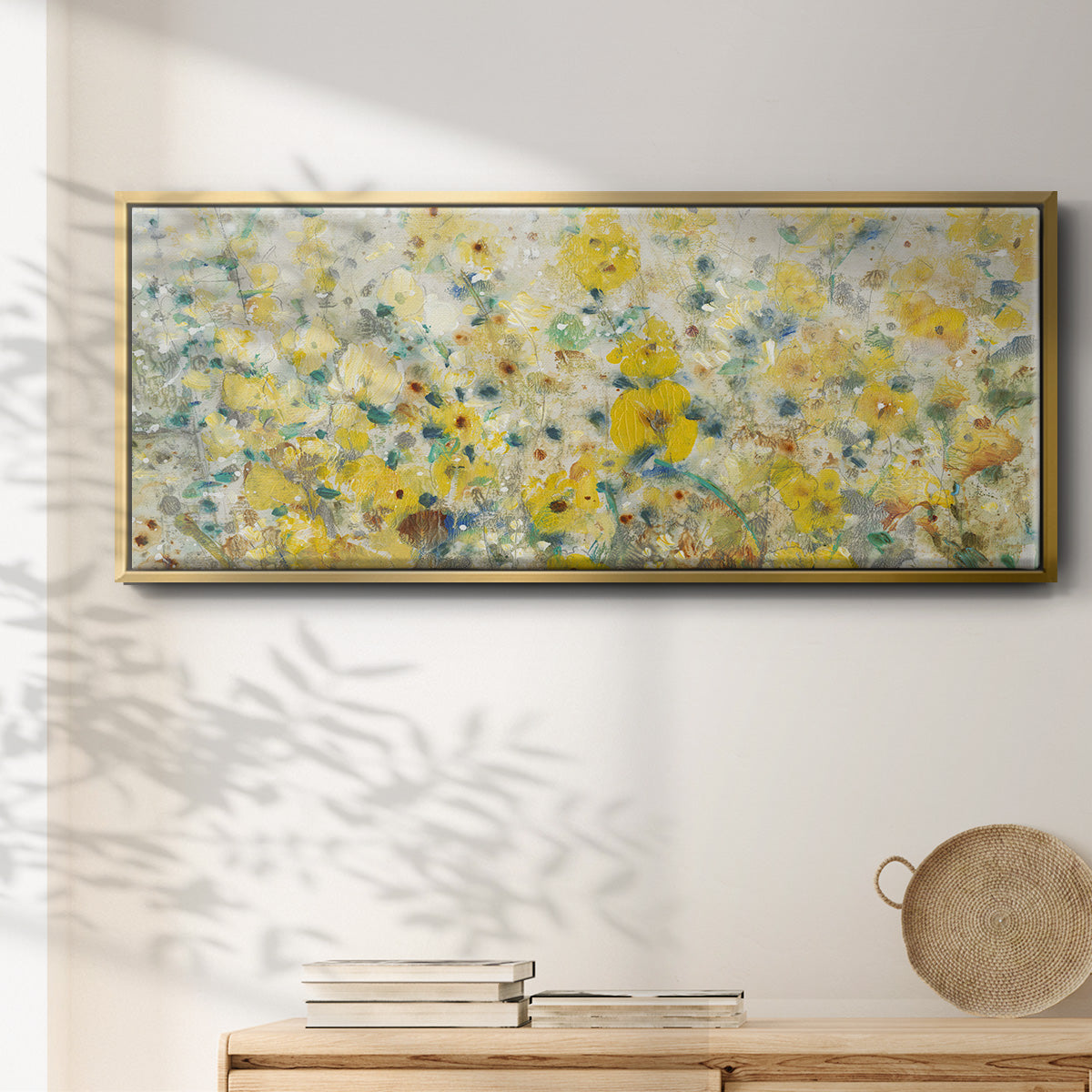 Cheerful Garden II - Floater Framed Canvas Print