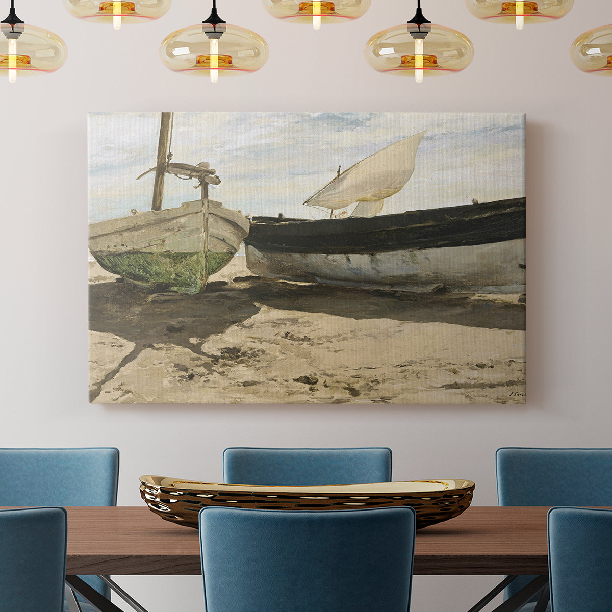 Vintage Boat XXVI - Canvas Art Print