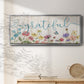 Grateful Sentiment Spring Wildflower Garden - Floater Framed Canvas Print