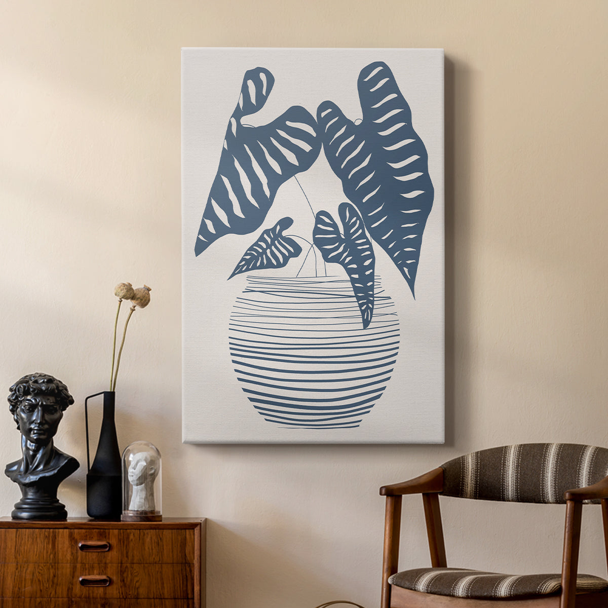 Wired in Monochrome I - Canvas Art Print
