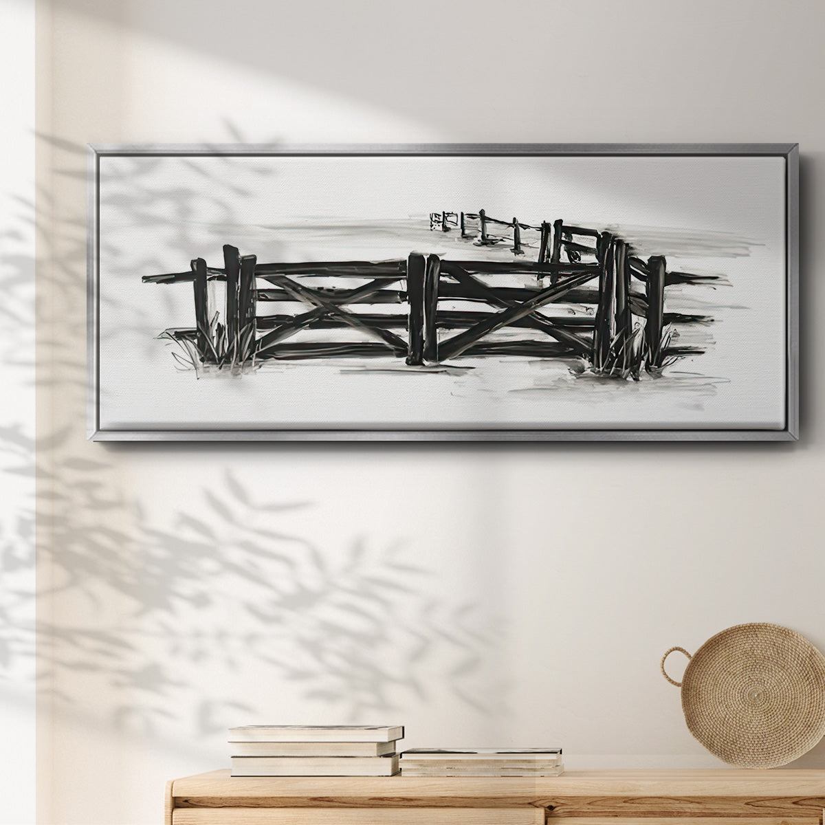 European Farm Collection XII - Floater Framed Canvas Print