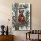 Lumberjack Bear Pine Tree Coffee Break - Canvas Art Print