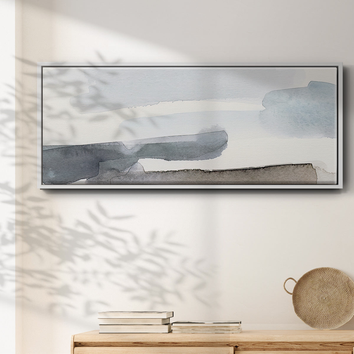 Coastal Tones IV - Floater Framed Canvas Print