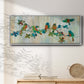 Birds on Branch - Floater Framed Canvas Print