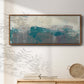 Teal Range II - Floater Framed Canvas Print