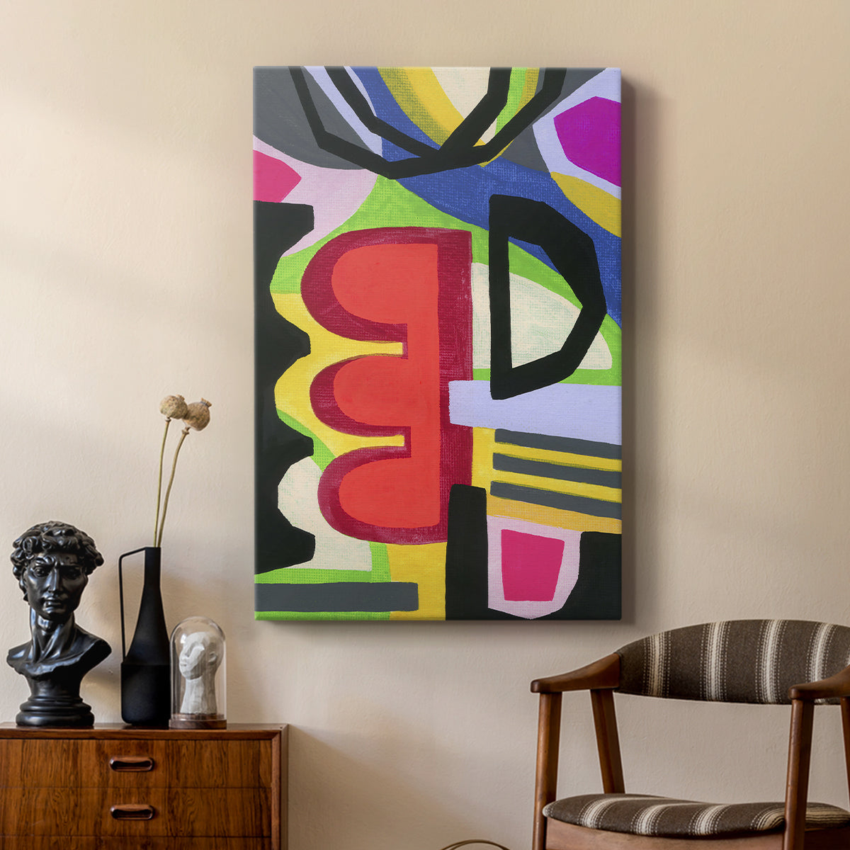 Bold Shape Shift I - Canvas Art Print