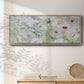 Jardin Blanc - Floater Framed Canvas Print