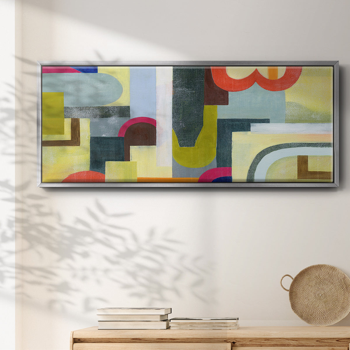 City of Rainbows III - Floater Framed Canvas Print
