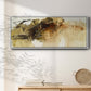 Dance of Gold I - Floater Framed Canvas Print