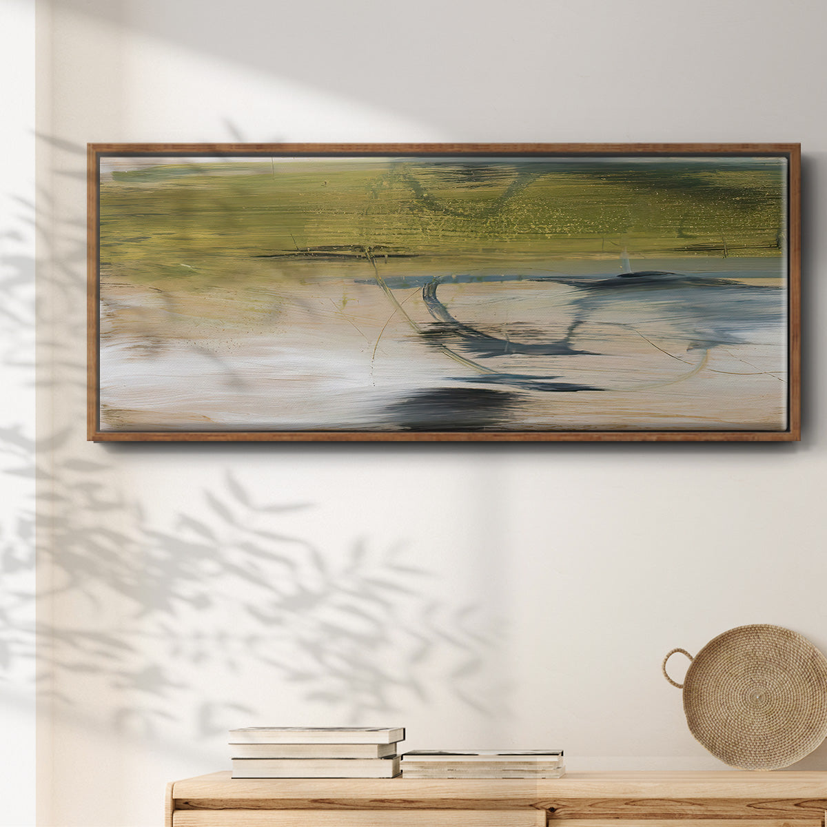 Aquatic Reflections II - Floater Framed Canvas Print