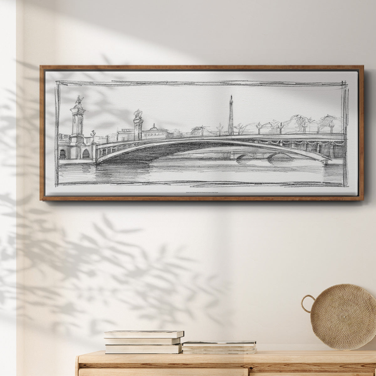 Pont Alexandre III - Floater Framed Canvas Print