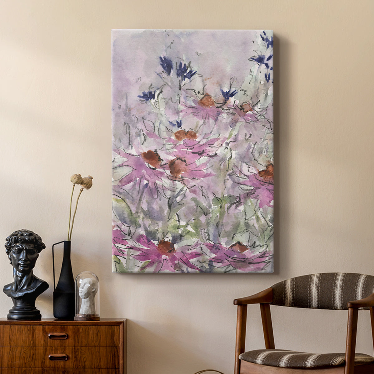 Floral Entertainment II - Canvas Art Print