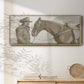 Work Friends II - Floater Framed Canvas Print