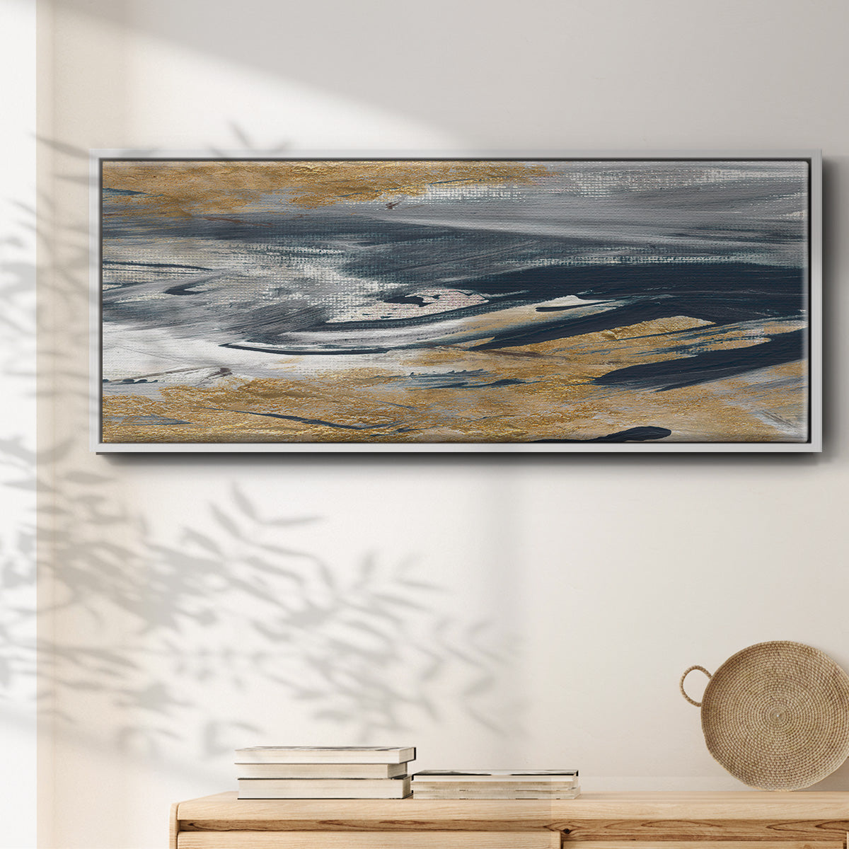 Tumultuous Navy - Floater Framed Canvas Print