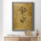 Gold Sketch Botanical II - Premium Canvas Framed in Barnwood - Ready to Hang