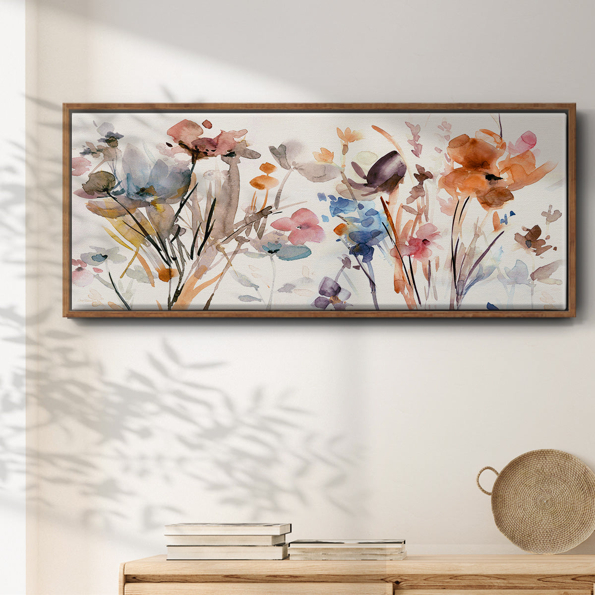 Pop Garden - Floater Framed Canvas Print