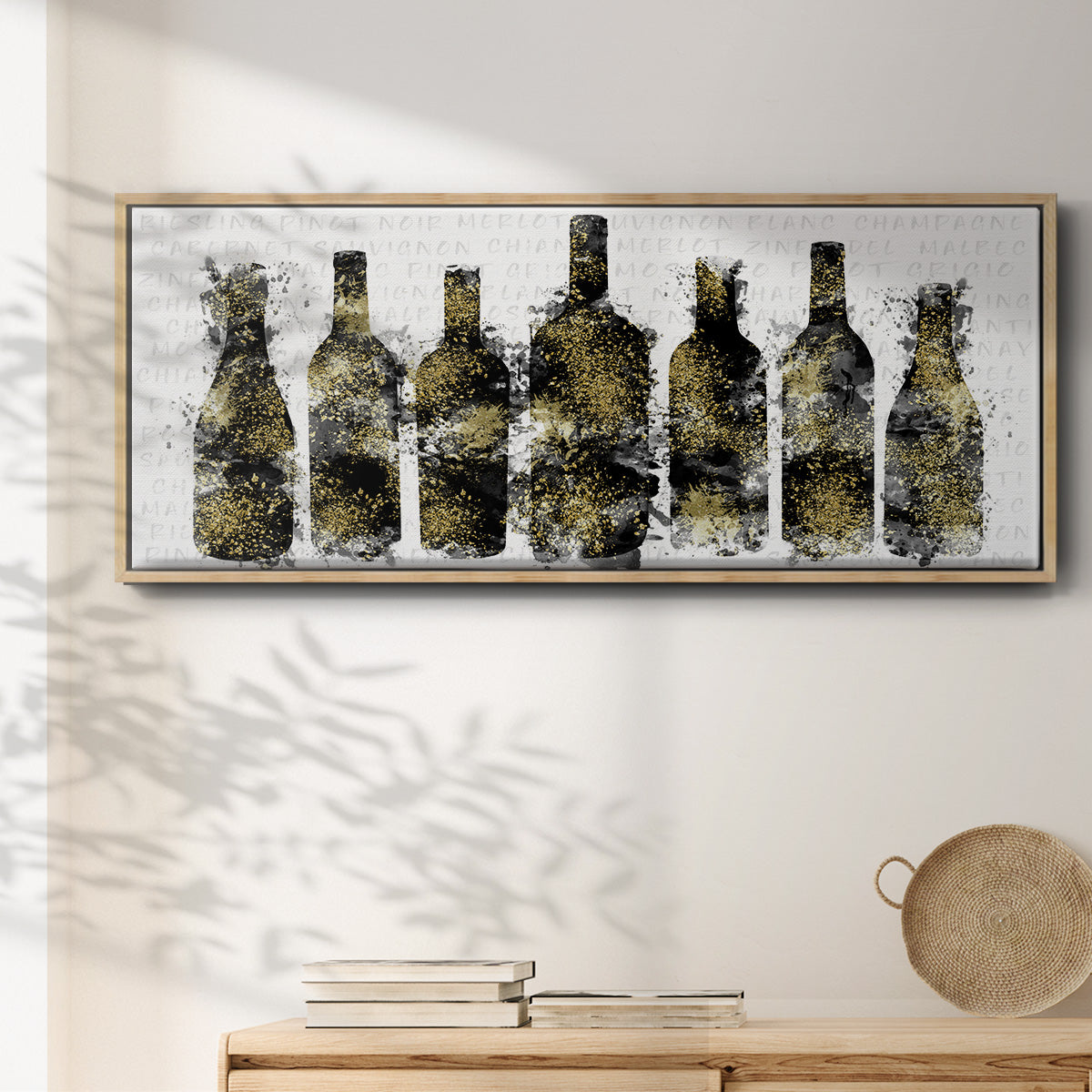 Wine Selection - Floater Framed Canvas Print