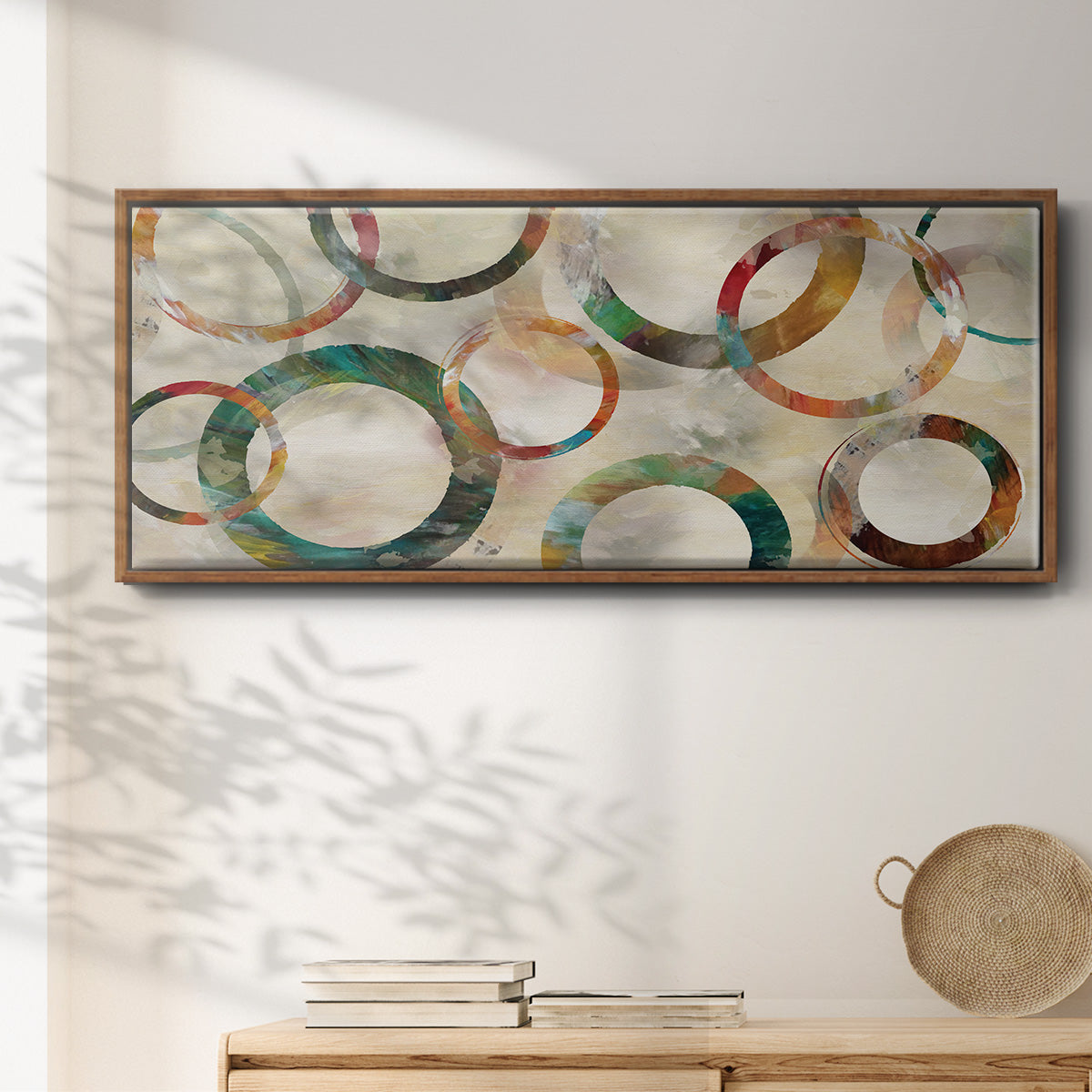 Rings Galore - Floater Framed Canvas Print
