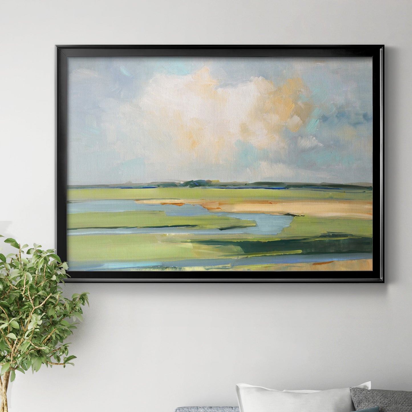 Pastel Horizon II Premium Classic Framed Canvas - Ready to Hang