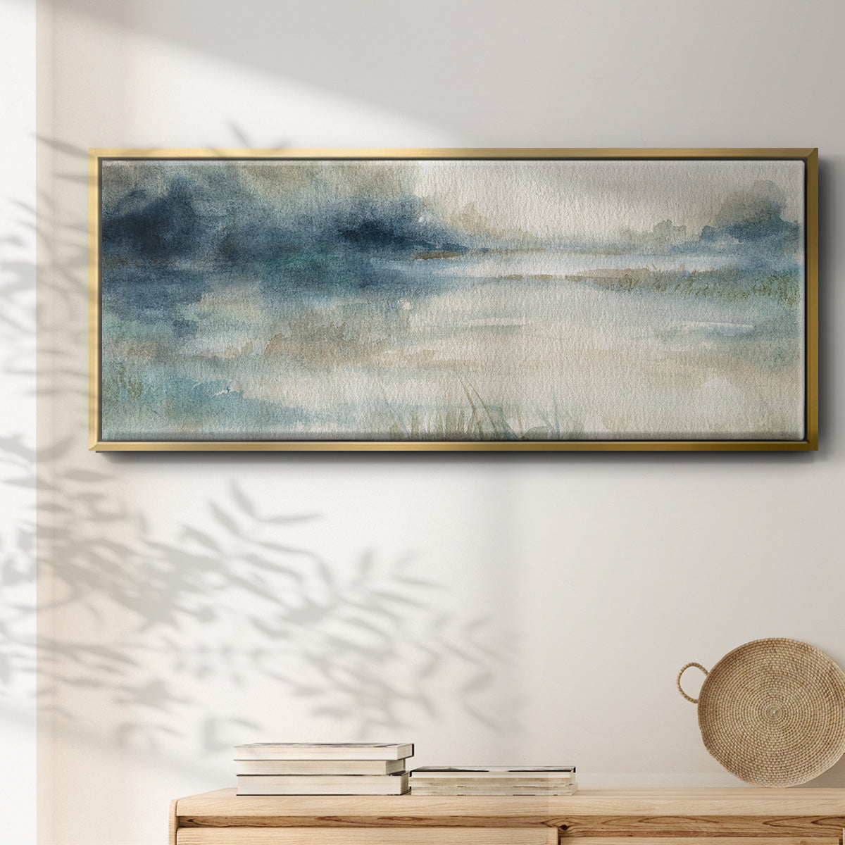 Still Evening Waters II - Floater Framed Canvas Print