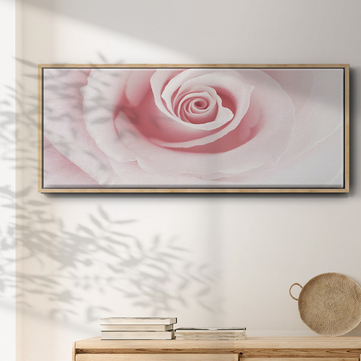 Rose Embrace - Floater Framed Canvas Print