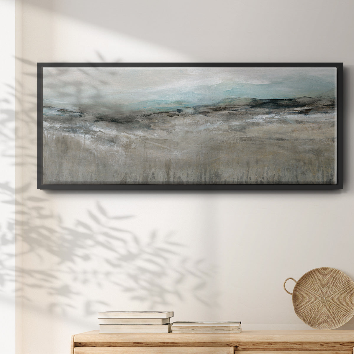 Distant Foothills - Floater Framed Canvas Print