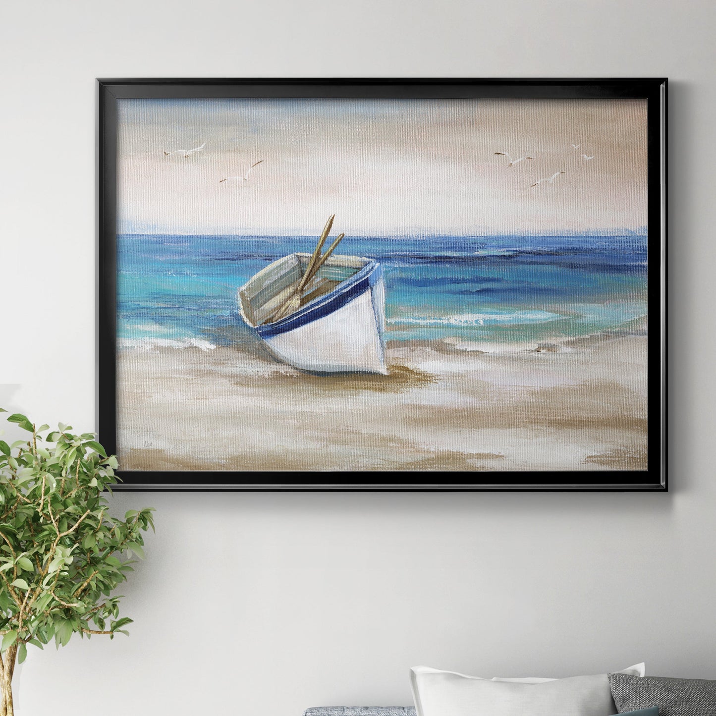 Shore Excursion - Modern Framed Canvas Print