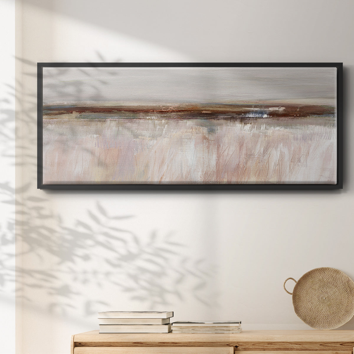 Guilded Field - Floater Framed Canvas Print