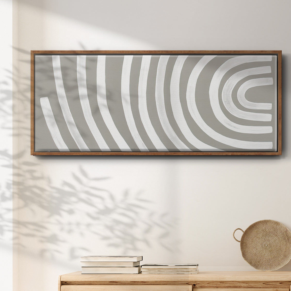 Broken Rainbow I - Floater Framed Canvas Print