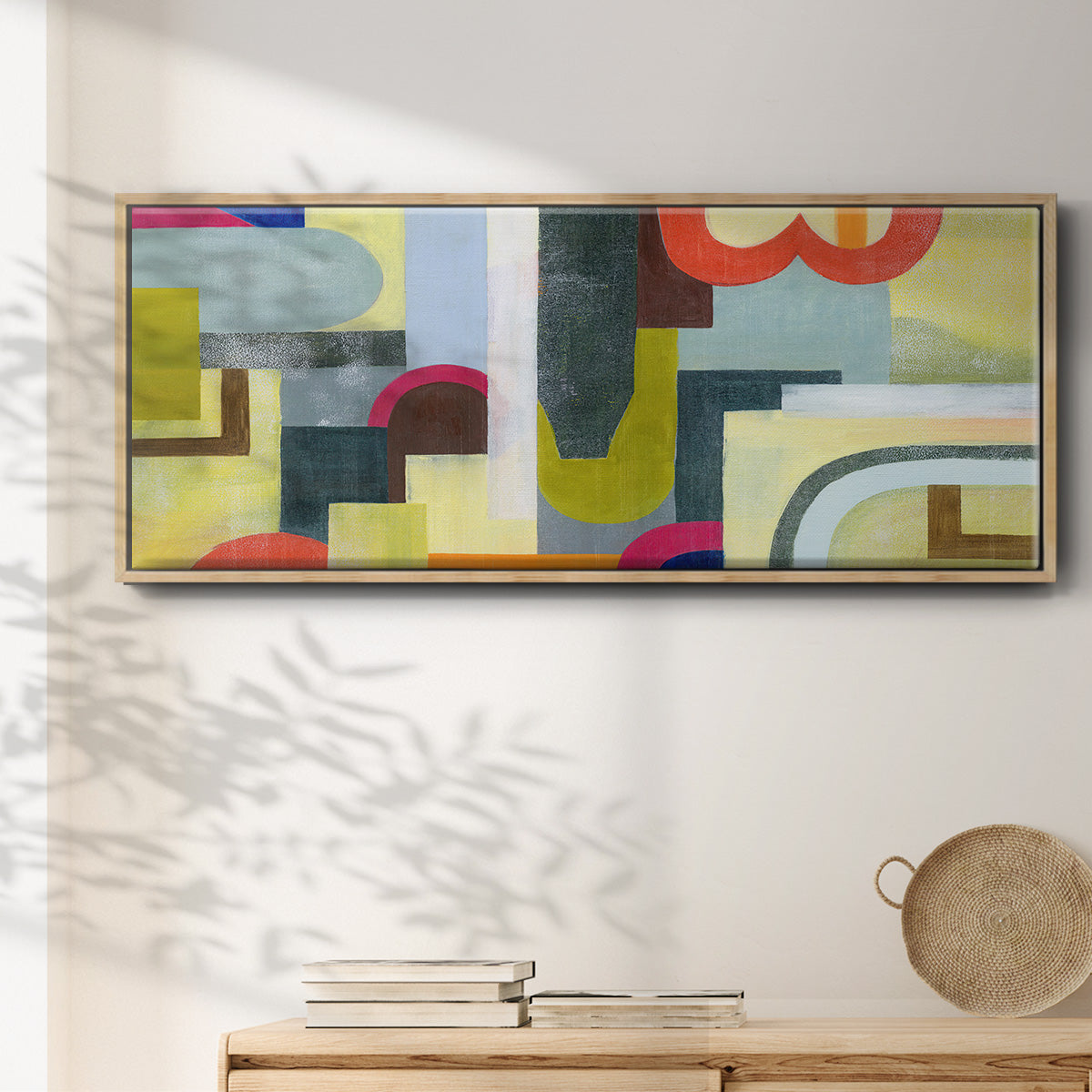 City of Rainbows III - Floater Framed Canvas Print