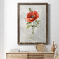 Linen Poppy - Premium Canvas Framed in Barnwood - Ready to Hang