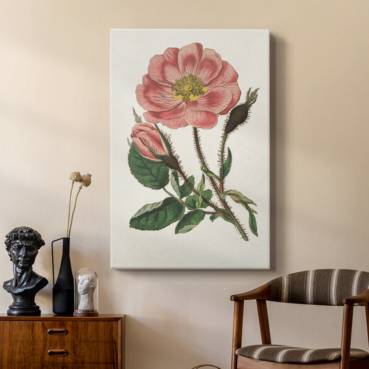 Pink Floral Mix IX - Canvas Art Print