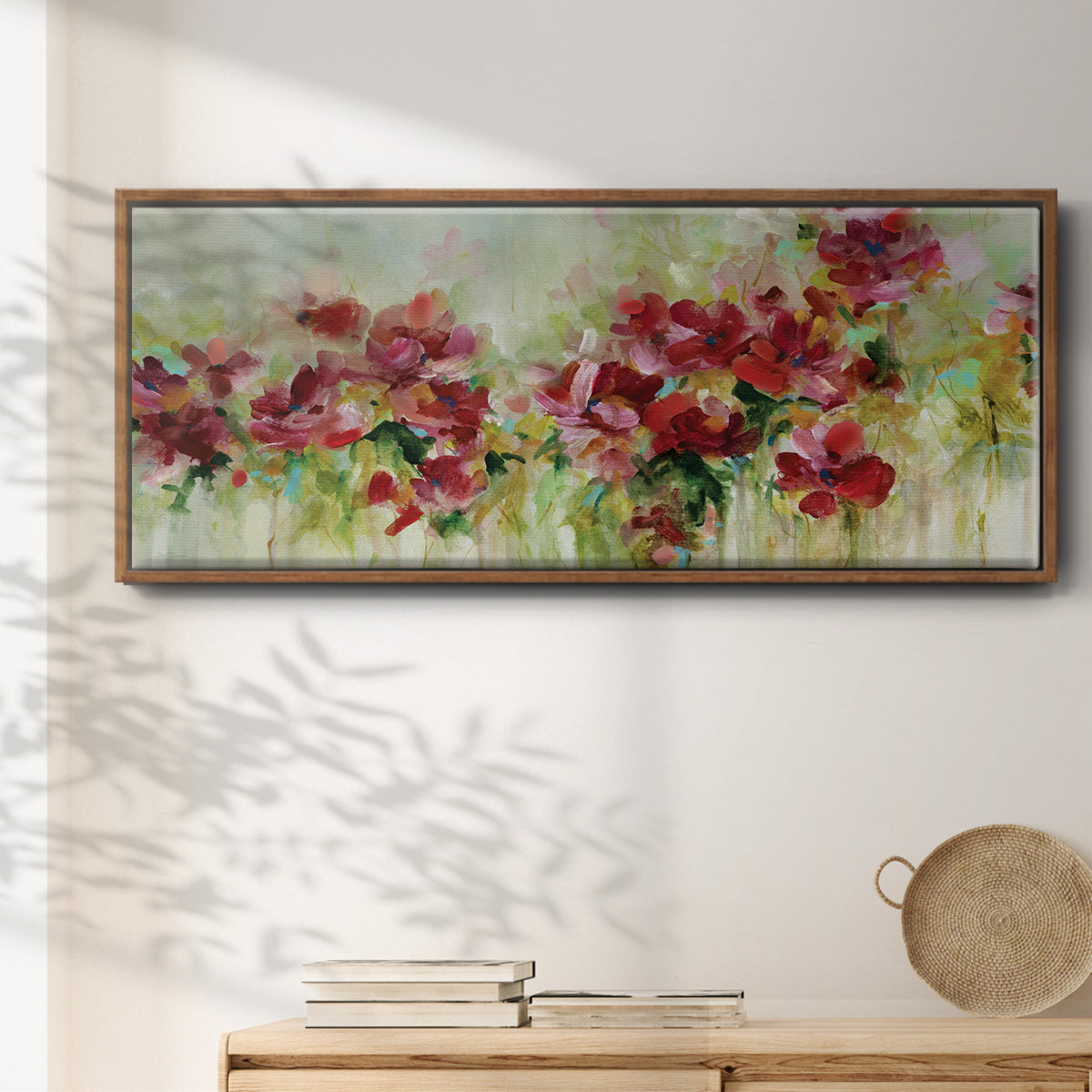 Playful Garden - Floater Framed Canvas Print
