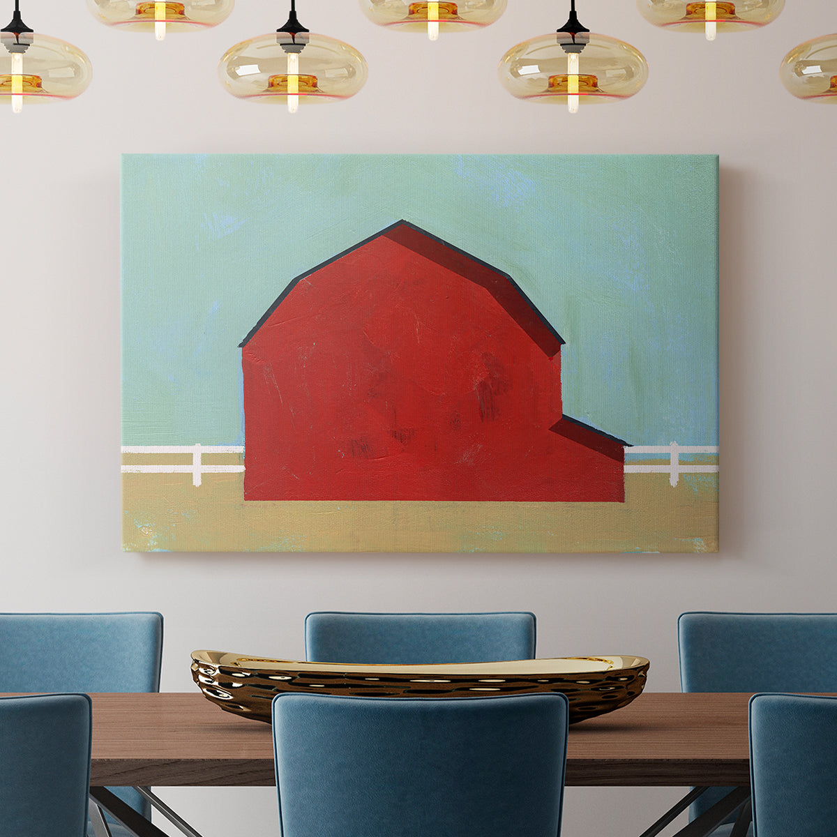 Big Red One I - Canvas Art Print
