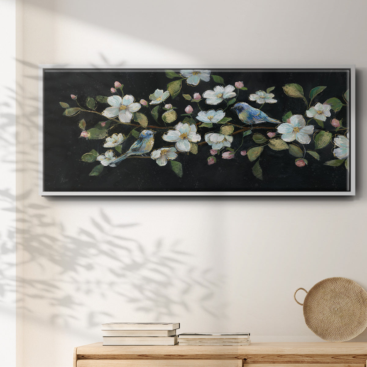 Evening Duet - Floater Framed Canvas Print
