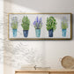 Herbs In A Row - Floater Framed Canvas Print