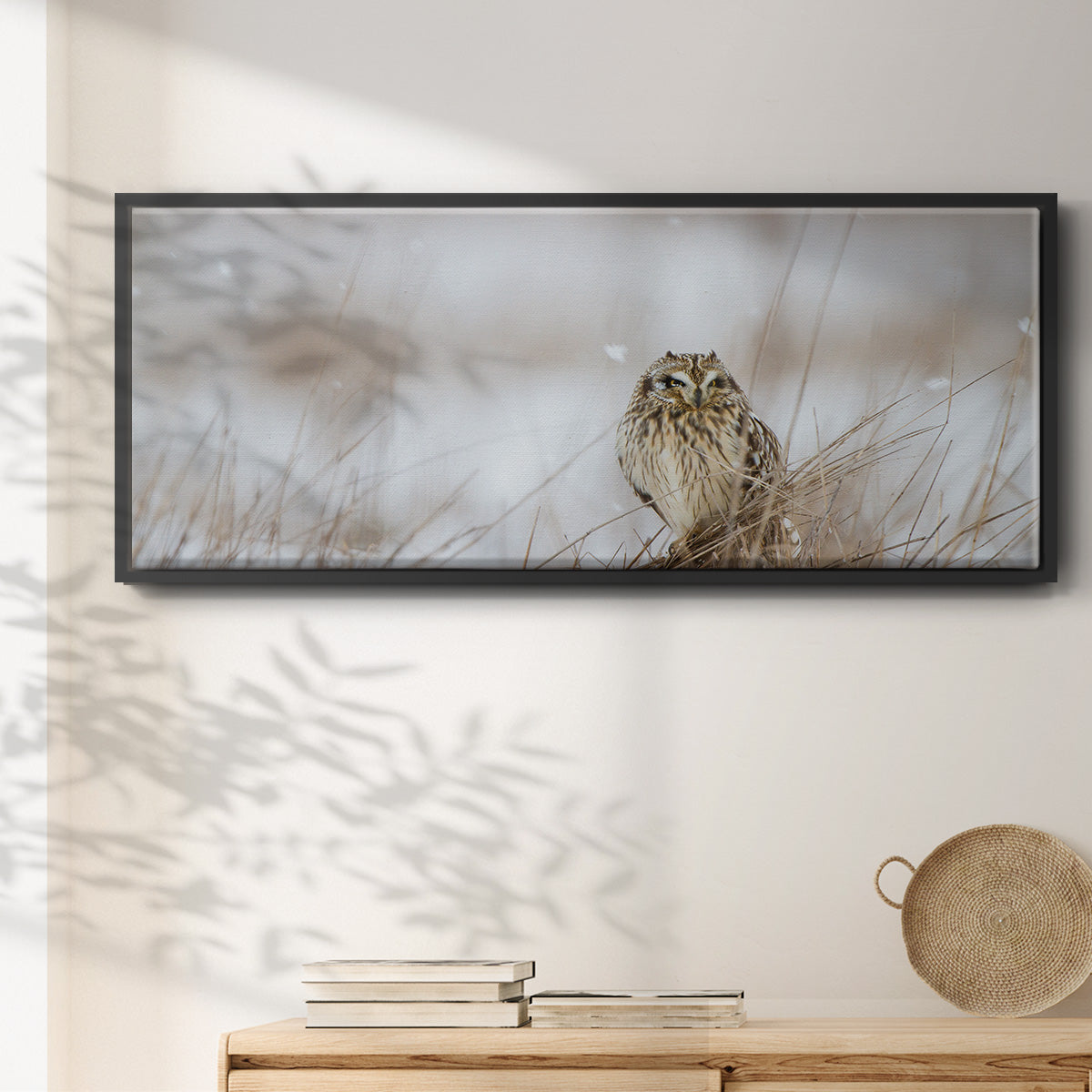 Prairie Winter - Floater Framed Canvas Print