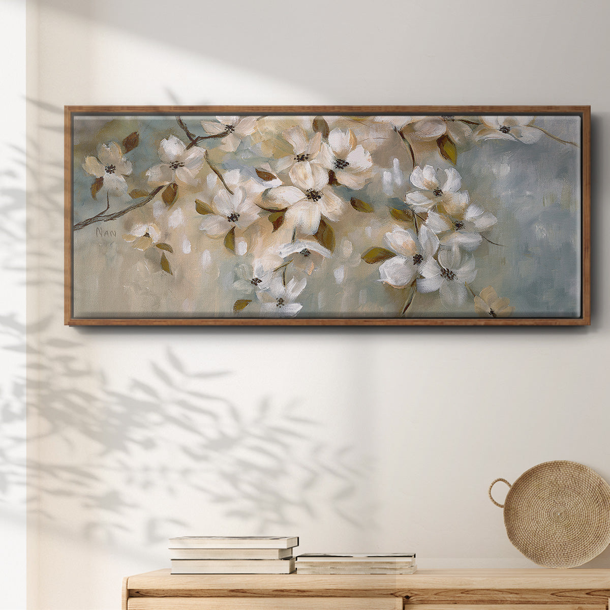 Blossoms of May - Floater Framed Canvas Print